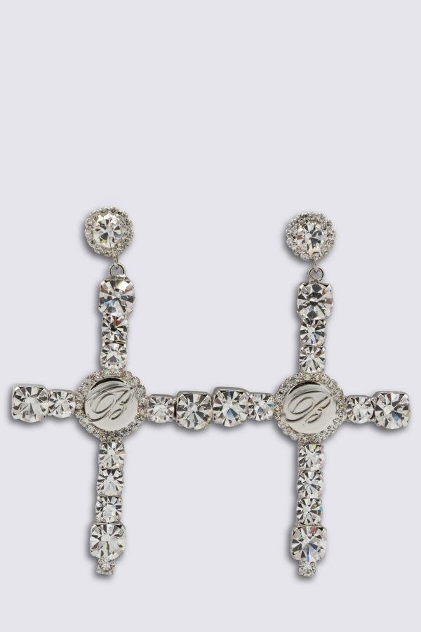 Blumarine Crystal Metal Earrings - Crystal