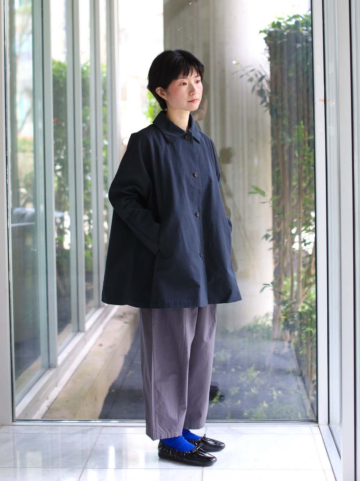 Evam Eva Cotton/Hemp Short Coat - Image 1 of 4