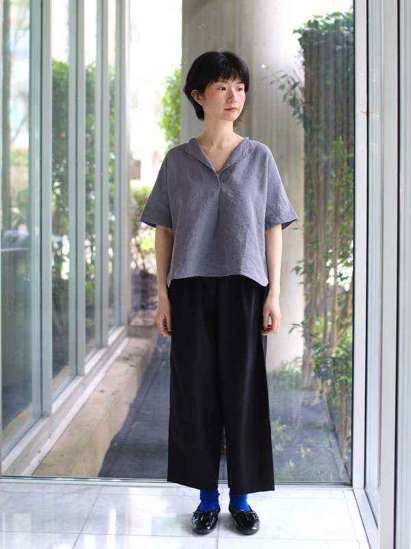 Evam Eva Linen Tucked Pullover Evam Eva Linen Tucked Pullover