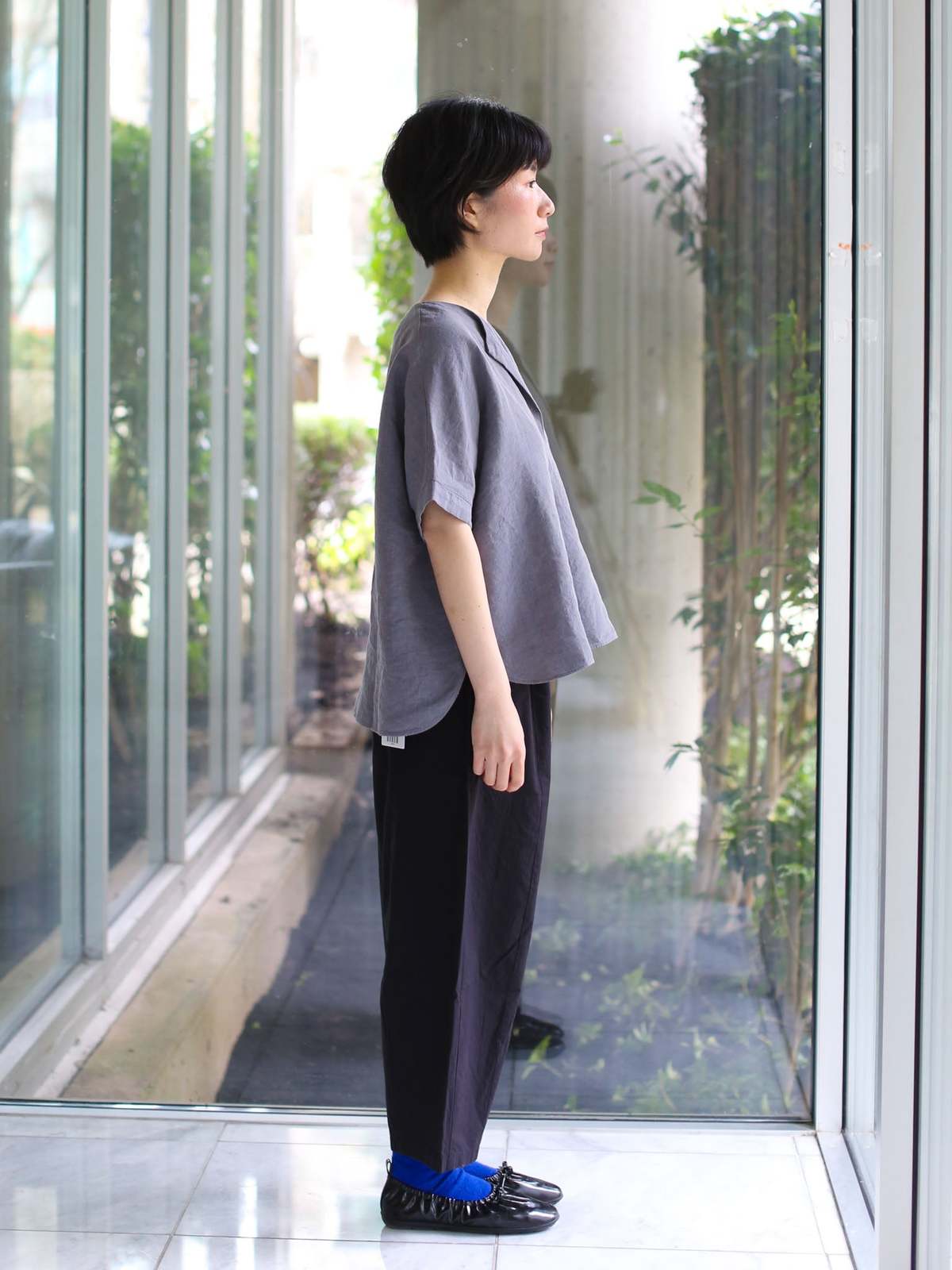 Evam Eva Linen Tucked Pullover - Image 2 of 3