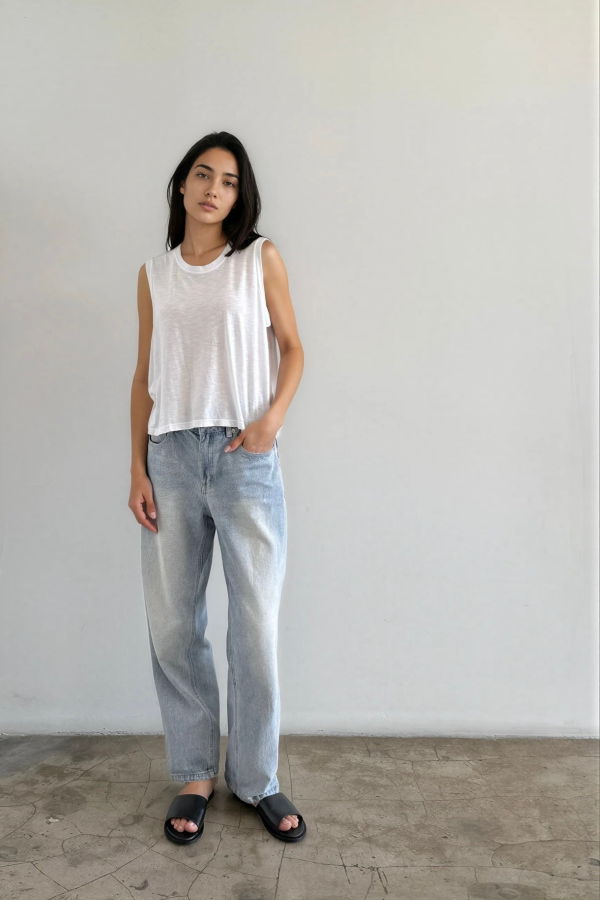 It Is Well L.A. Cropped Muscle Tee