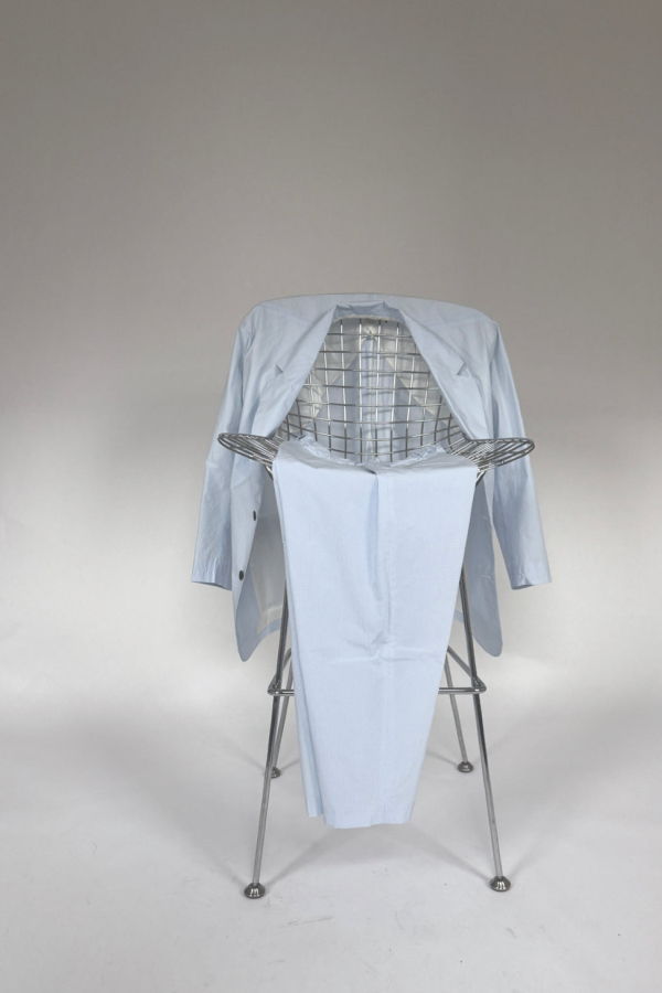 Nicholson & Nicholson Rito Trouser - Sky Blue Mini Gingham