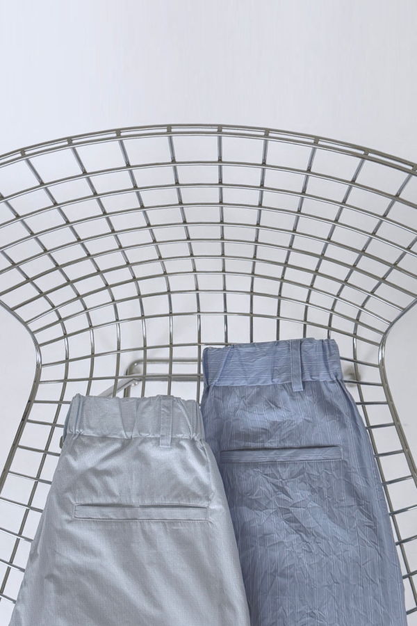 Nicholson & Nicholson Rito Trouser - Sky Blue Mini Gingham