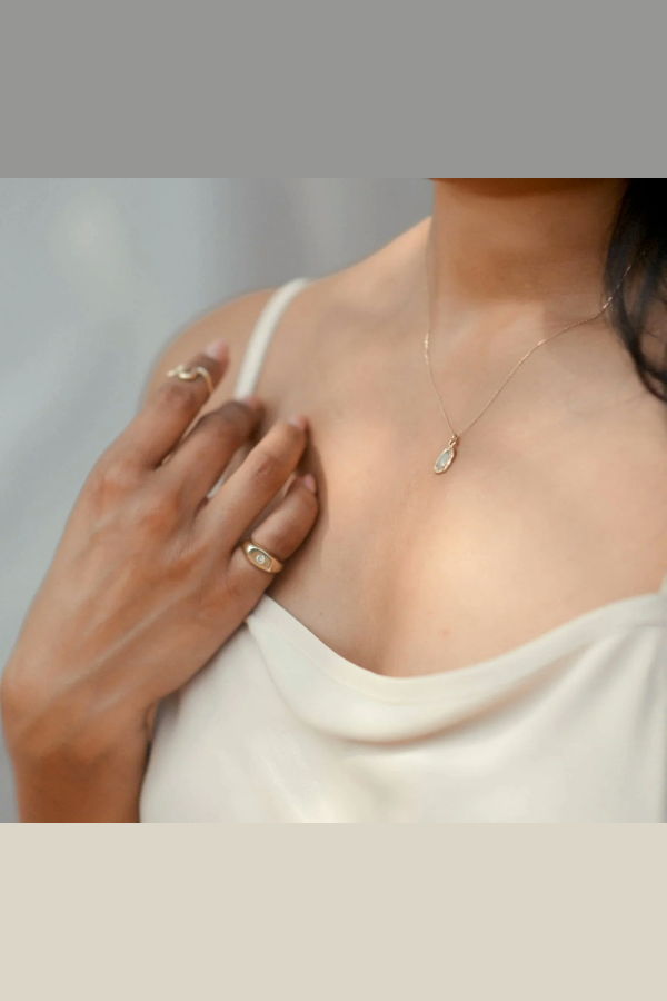 Signet Pinky Ring with Sapphire