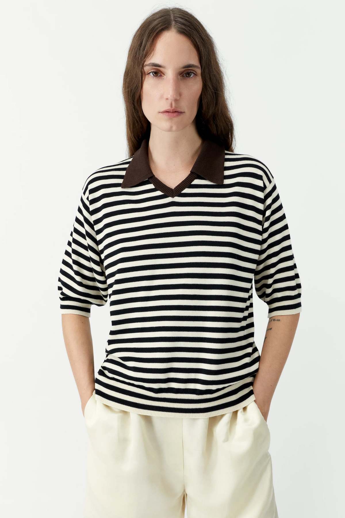 Cordera Ray Cotton V-Neck Polo - Image 1 of 4