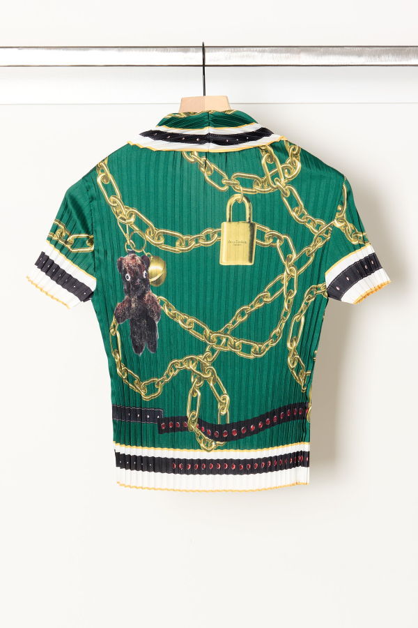 Acne Studios Pleated Printed Blouse