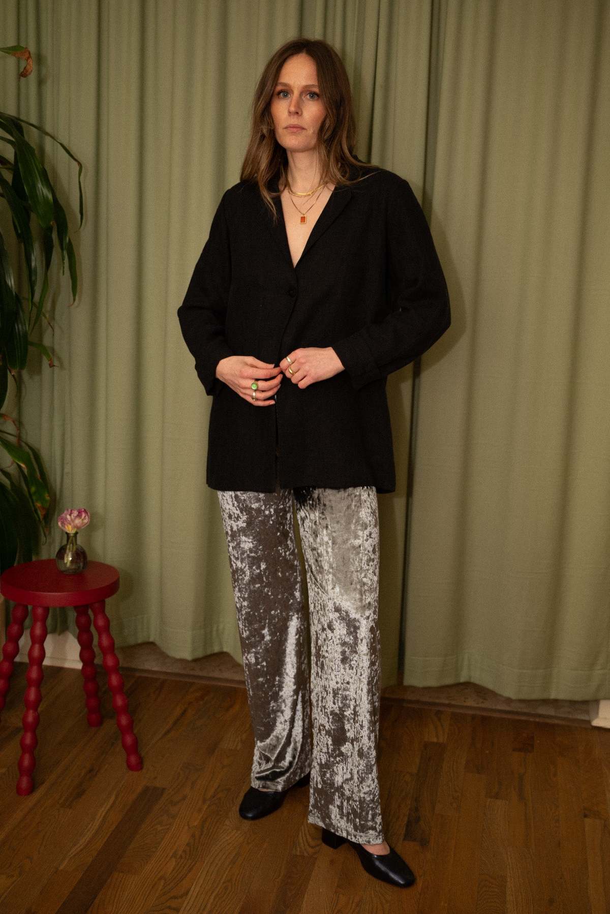 Maryam Nassir Zadeh Dance Pant - Silver - Image 1 of 6