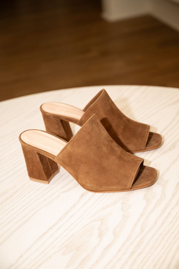 Maryam Nassir Zadeh Penelope Mule Heels - Cigar