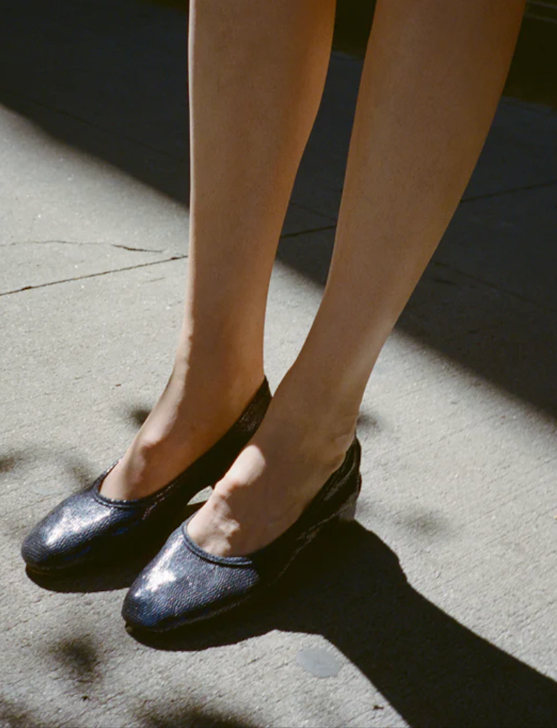 Maryam Nassir Zadeh Roberta Ballerina Pump - Navy Blue