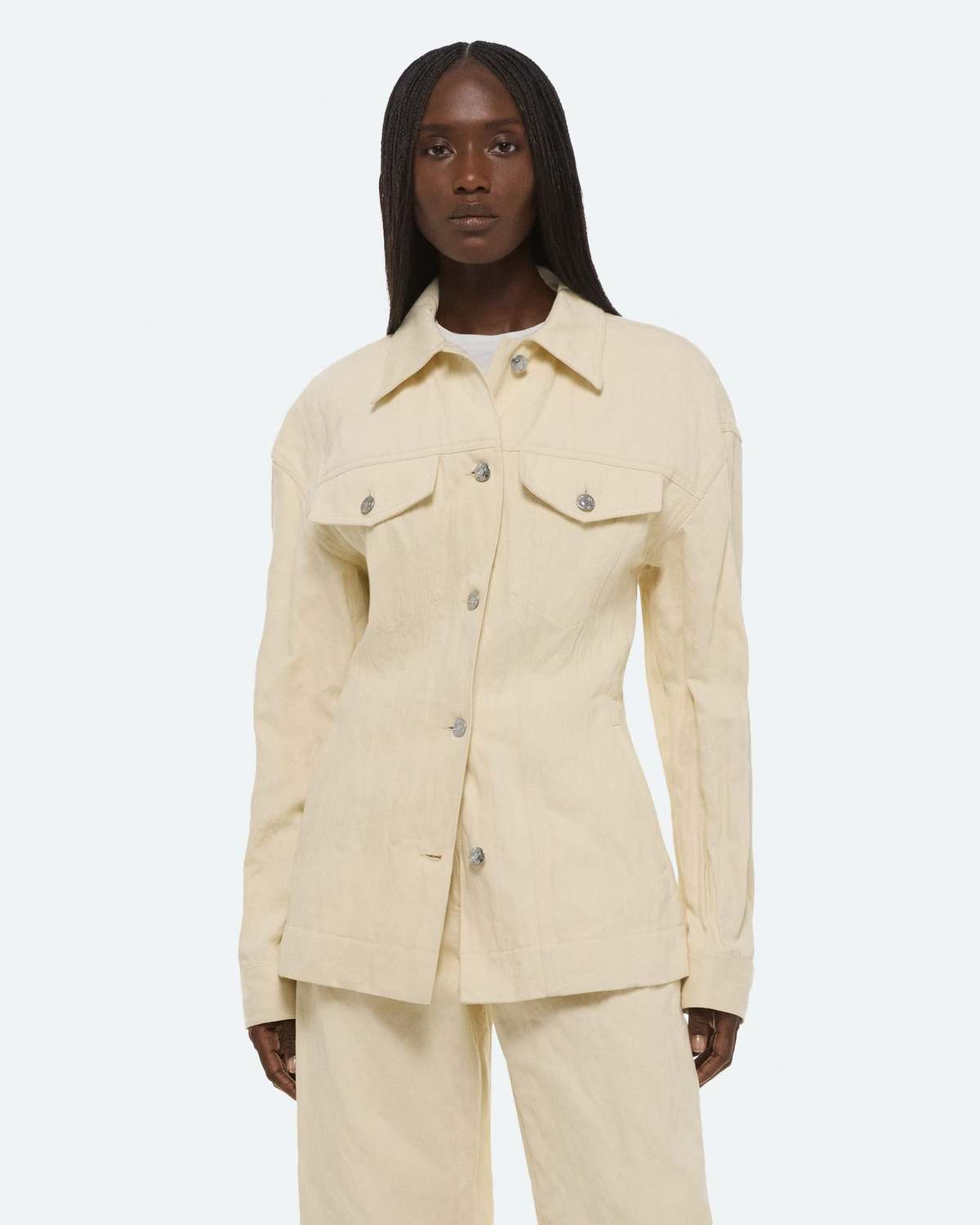 Helmut Lang Crushed Trucker Jacket - Image 2 of 6