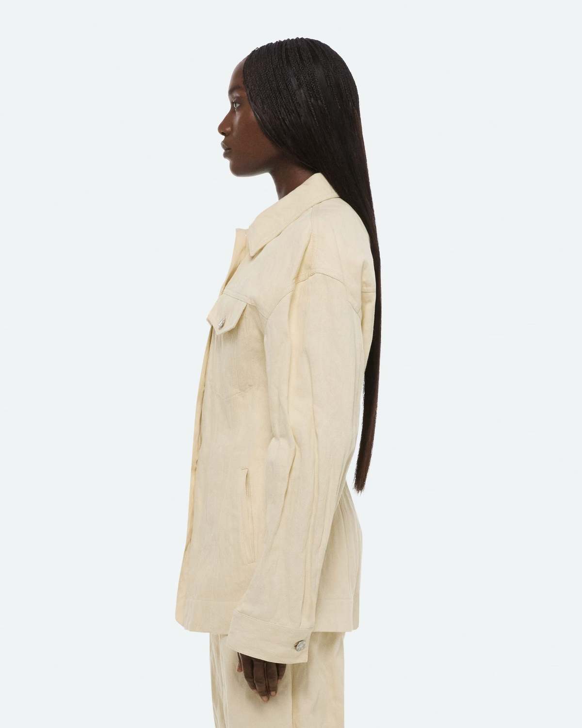 Helmut Lang Crushed Trucker Jacket - Image 5 of 6