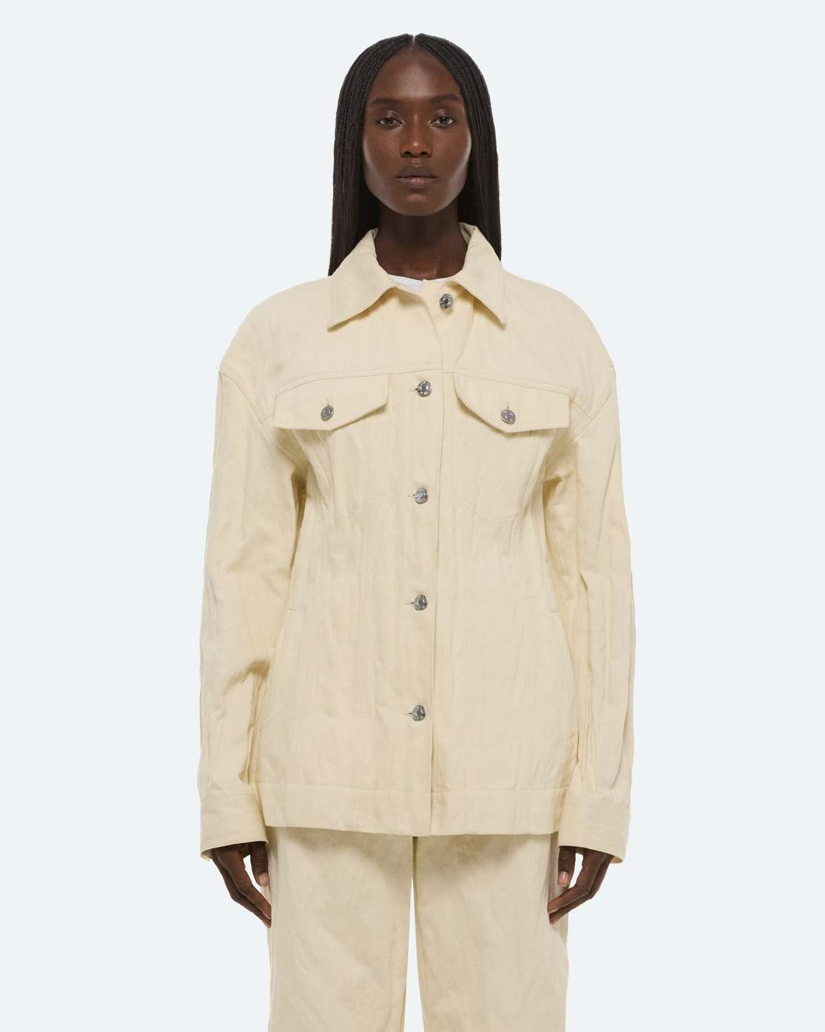 Helmut Lang Crushed Trucker Jacket - Image 6 of 6