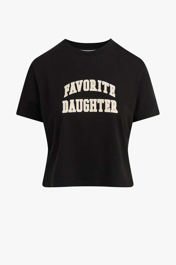 Favorite Daughter The Cropped Collegiate Tee Top Favorite Daughter The Cropped Collegiate Tee Top