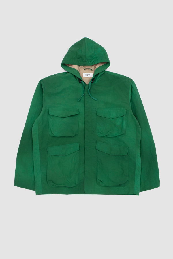 Universal Works Longsands Jacket Rec. Splash Nylon - Green