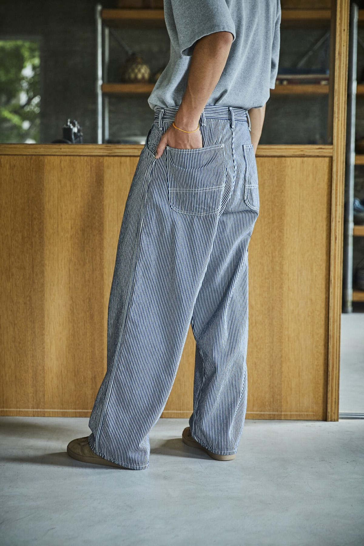 Orslow Wide Fit 30's Hickory Painter Pants - Image 15 of 15