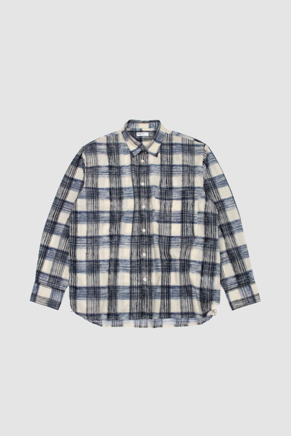 Universal Works Square Pocket Window Panes Shirt