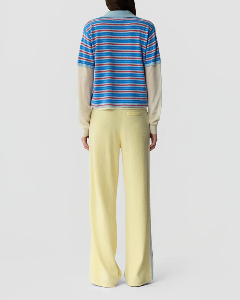Guest in Residence Layered Stripe Rugby Top - Blue
