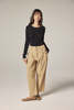 amente Elastic Back Pants - Tan - Thumbnail 3
