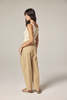 amente Elastic Back Pants - Tan - Thumbnail 4