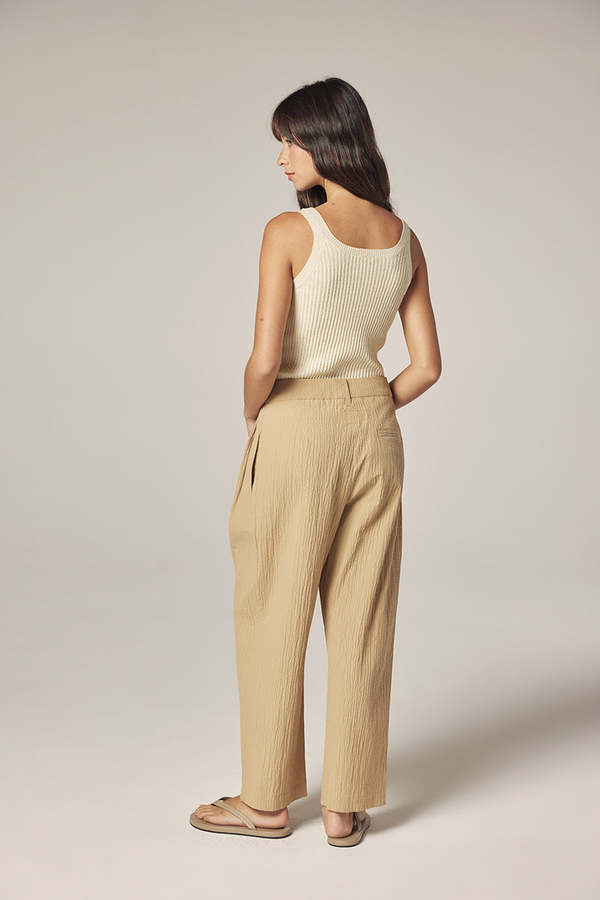 amente Elastic Back Pants - Tan