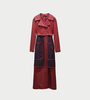 Sies Marjan Harper Pinstripe Coat - Navy/Rhubarb - Thumbnail 1