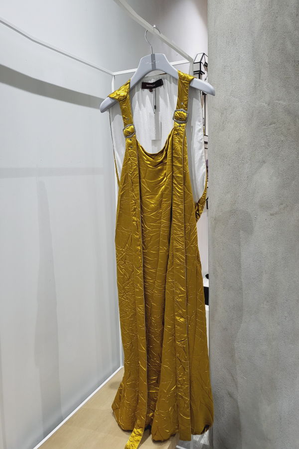 Sies Marjan Drew Harness Gown - Gold