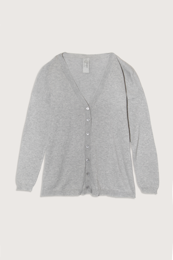 PRIVATE0204 Cotton V-Neck Cardigan - Grico
