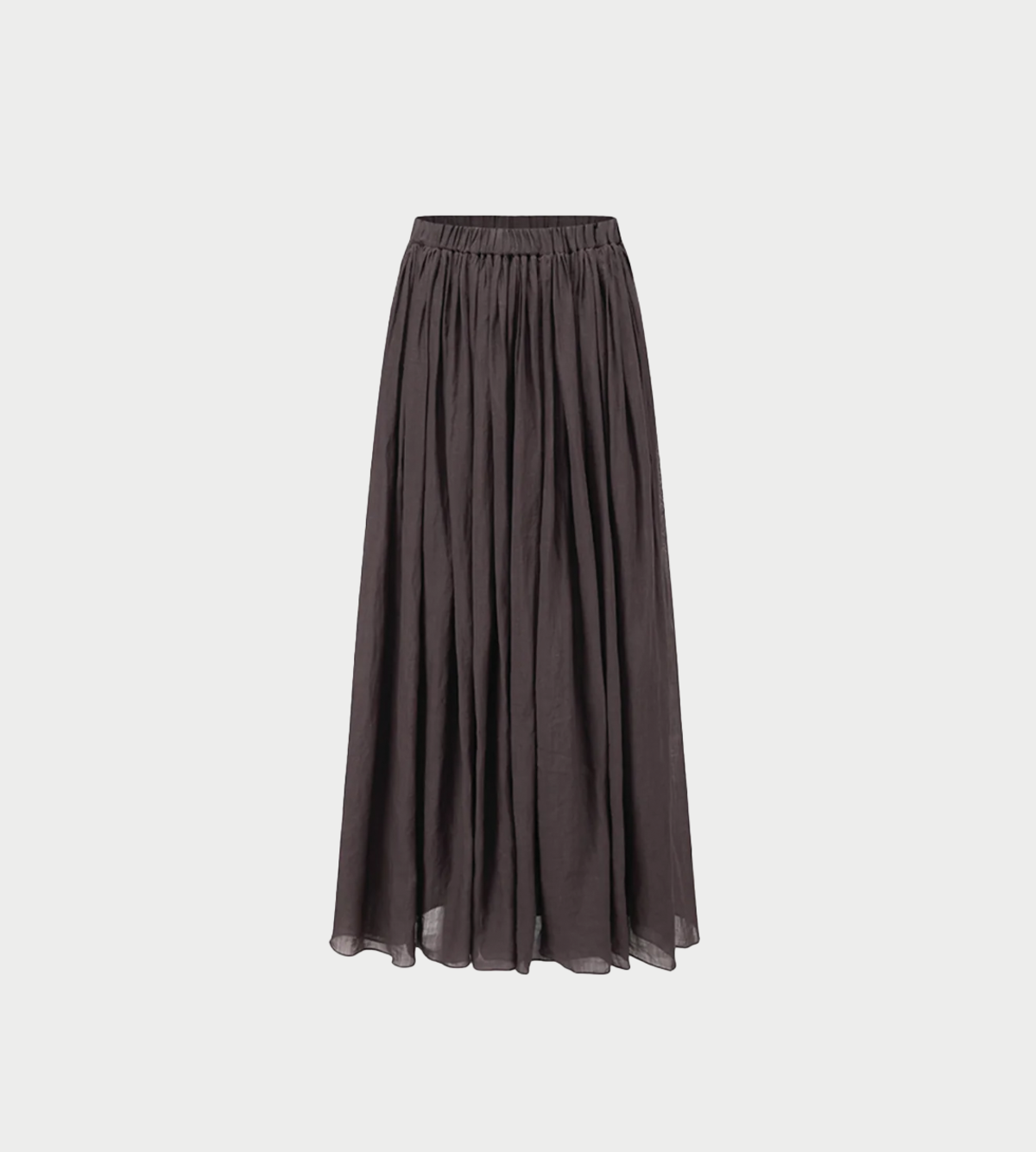 INTO THE EAST Thinly Pleated Skirt - Coffee - Image 1 of 7