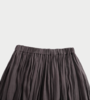 INTO THE EAST Thinly Pleated Skirt - Coffee - Thumbnail 6