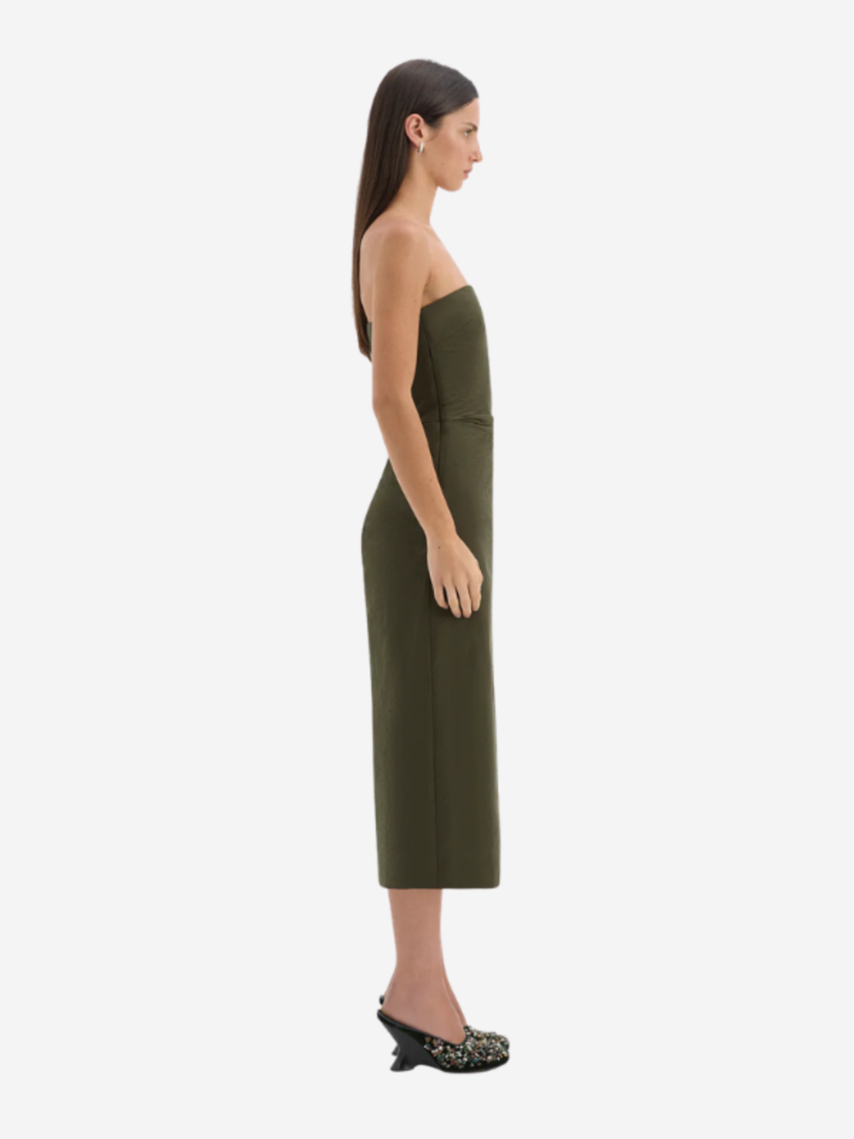 SIR. Sorel Strapless Midi Dress - Image 3 of 6