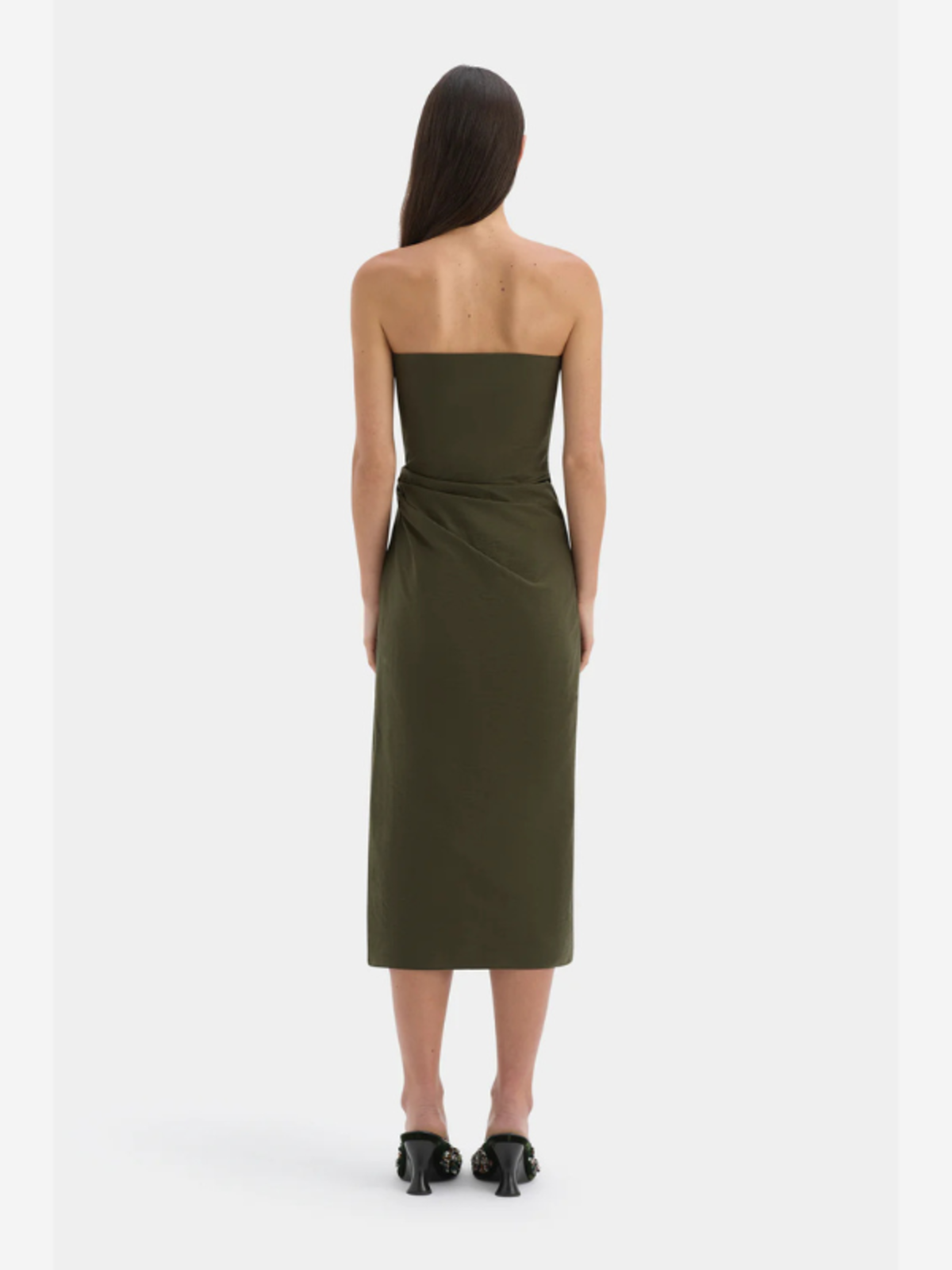 SIR. Sorel Strapless Midi Dress - Image 4 of 6