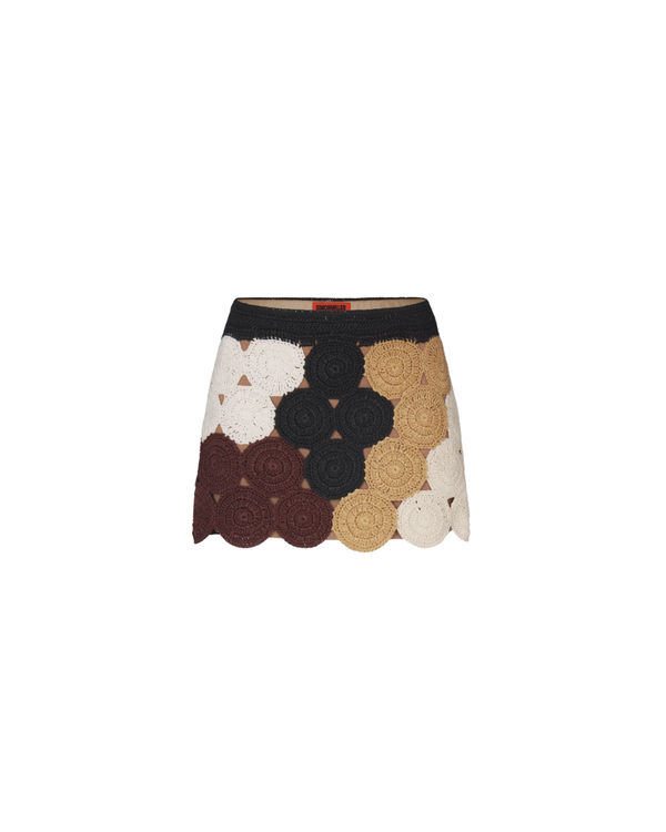 Simon Miller Beep Beep Mini Skirt - Earth Tone Combo Simon Miller Beep Beep Mini Skirt - Earth Tone Combo