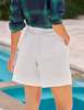 Frank & Eileen Golf Short Shorts - White Performance Linen - Thumbnail 4