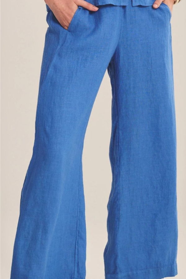 Velvet Lola Linen Pant - Bluejay