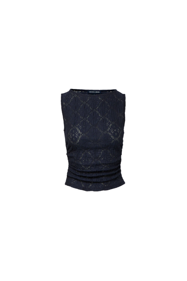 Veronica Beard Selah Tank Top - Navy