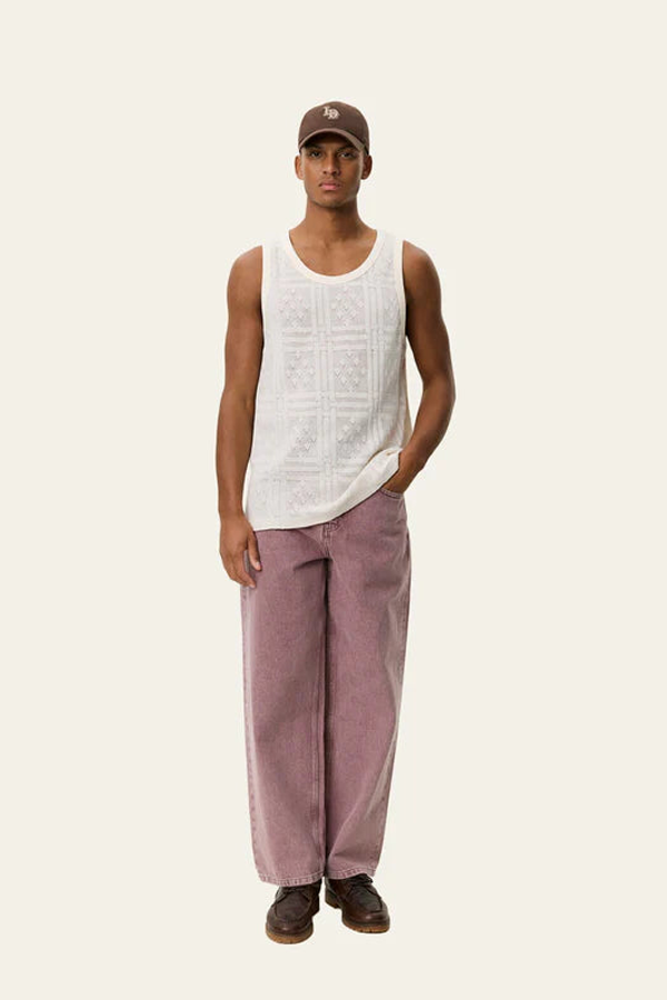 LES DEUX Huxley Pointelle Tank Top - Eggnog