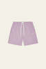 LES DEUX Stan Stripe Seersucker Swim Shorts - Crocus Pink - Thumbnail 1