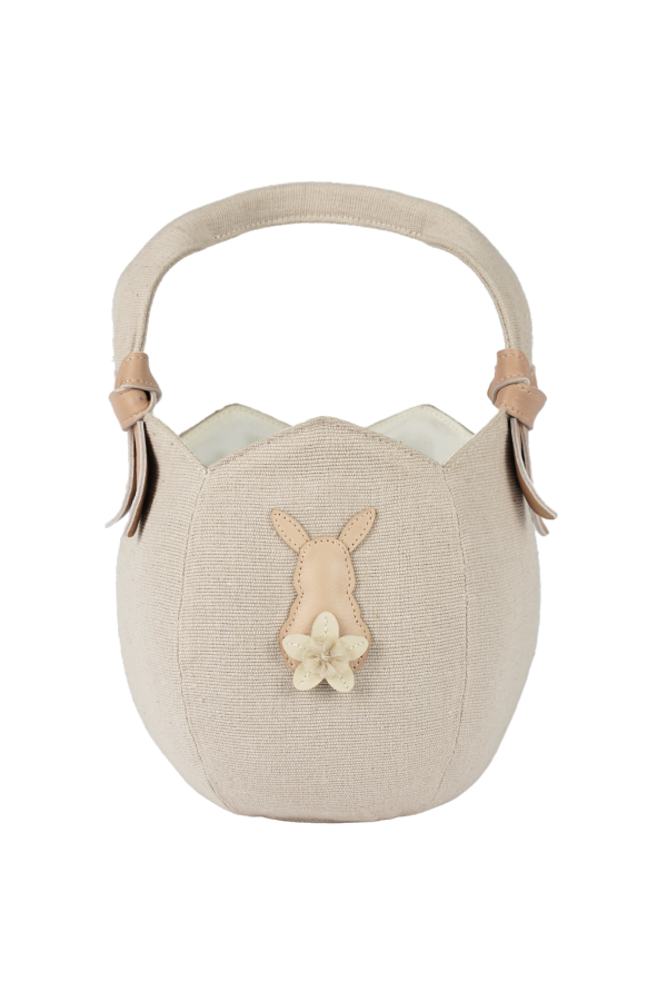 KIDS Donsje Clarai Basket Bunny Bag - Vintage Rose