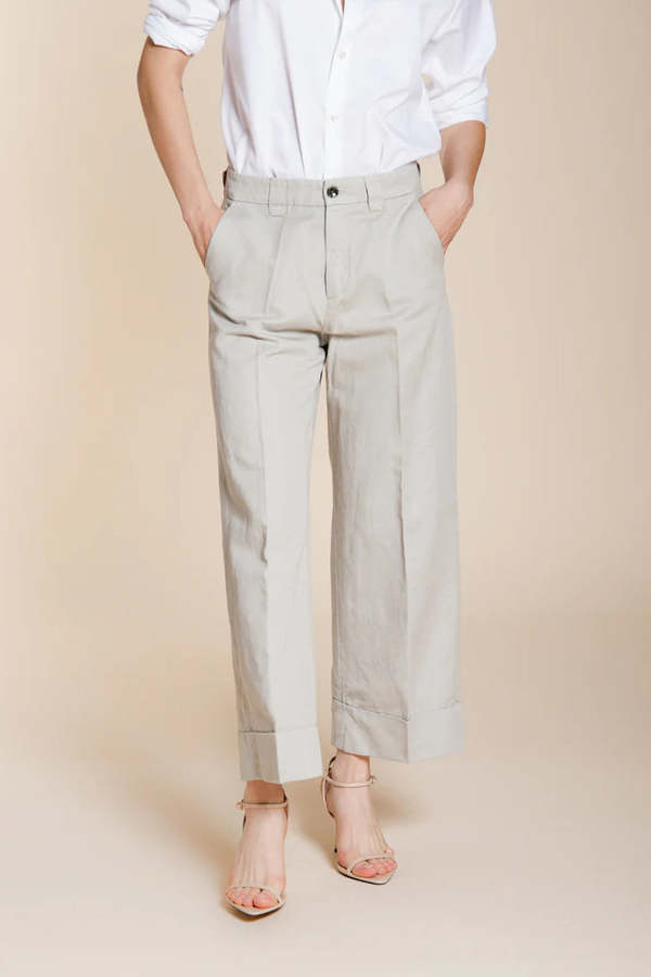 Mason's New York Studio Cropped Trousers - Silver/Taupe