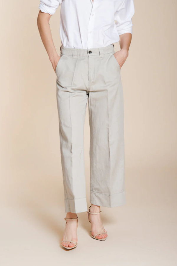 Mason's New York Studio Cropped Trousers - Silver/Taupe