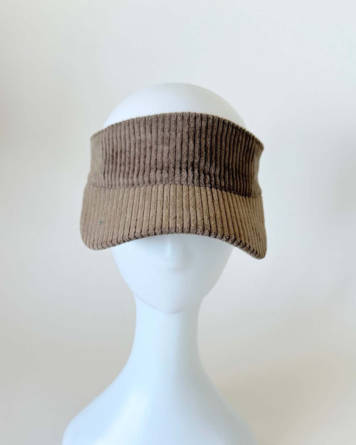 Sport Visor in Khaki Corduroy - Image 2 of 6