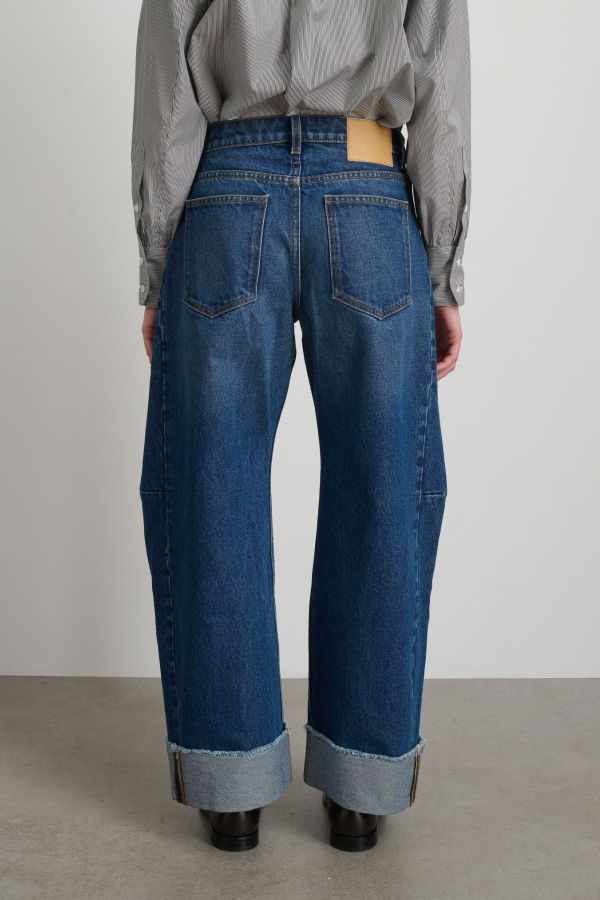 B Sides Relaxed Cuffed Lasso Jeans - Cate Wash