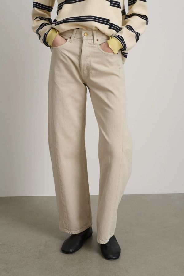 B Sides Slim Lasso Jeans - Chalk Overdye