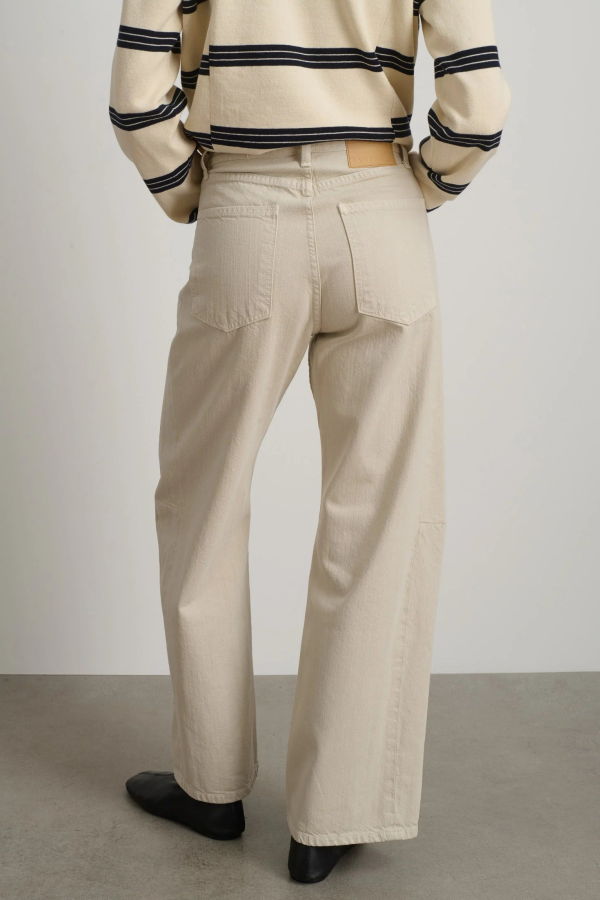 B Sides Slim Lasso Jeans - Chalk Overdye