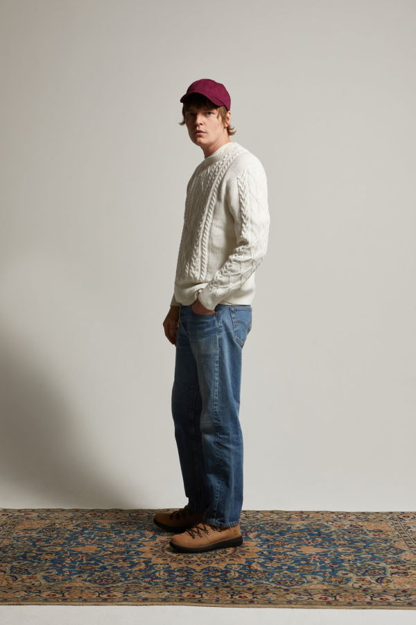 Asher Andre Relaxed Cotton-Cashmere Cable Sweater
