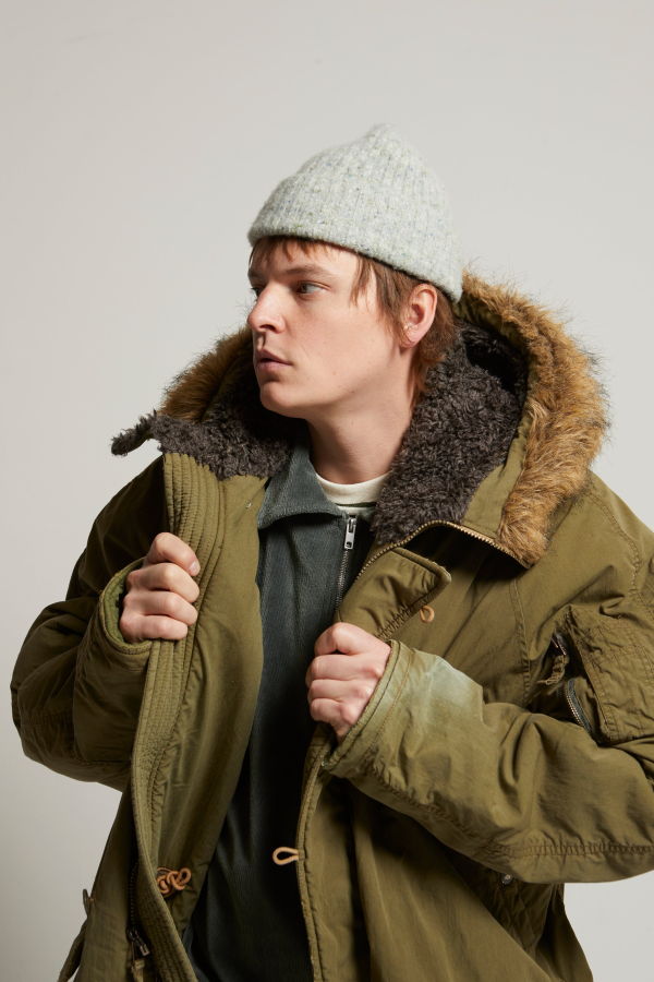 Asher Claude Velour 1/4 Zip Sweatshirt