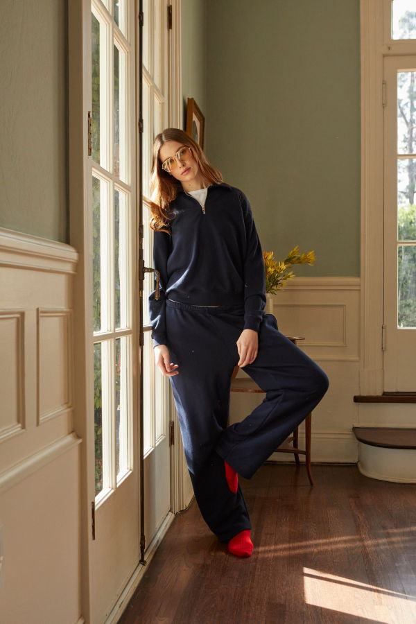 Asher Cody Lux Supima 1/4 Zip Sweatshirt