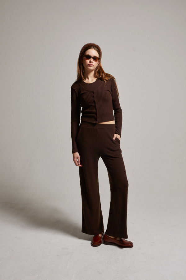 Asher Cora Ribbed Cardigan