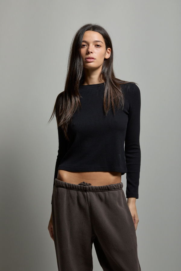 Asher Libby Ribbed Long Sleeve Tee