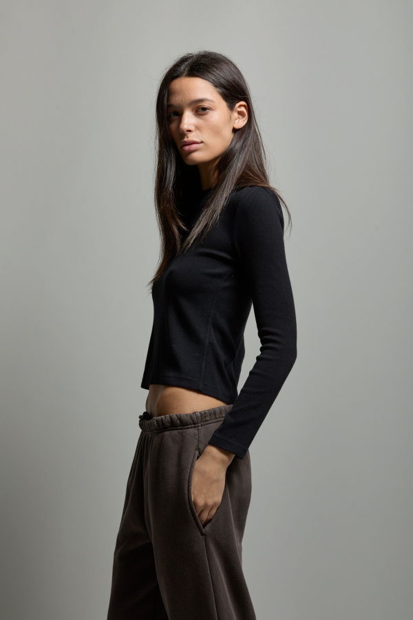 Asher Libby Ribbed Long Sleeve Tee